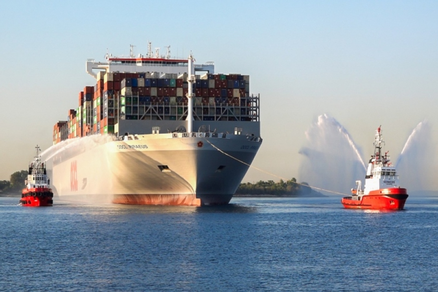 PCT: Καλωσορίζει το OOCL PIRAEUS - Ένα από τα μεγαλύτερα πλοία containers παγκοσμίως