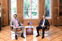 Με τον Εμίρη του Κατάρ συναντήθηκε ο Κ. Μητσοτάκης: «Η Ελλάδα στάθηκε στο πλευρό όλων των χωρών του Κόλπου»