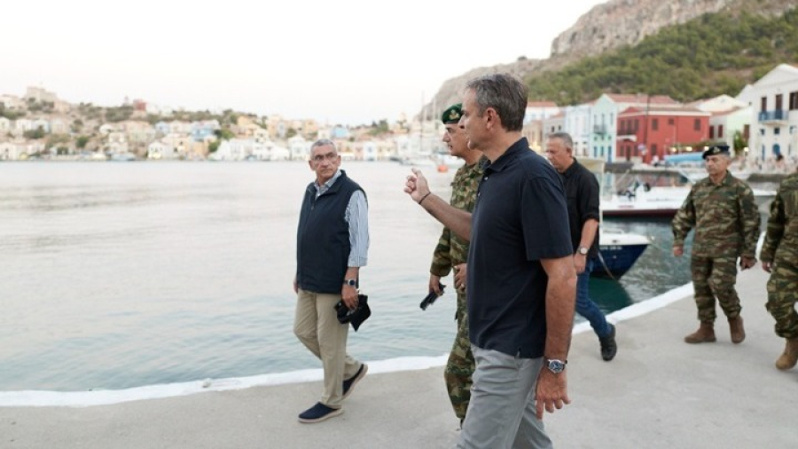 Μητσοτάκης σε Ρω και Στρογγύλη: Επίσκεψη στα ακριτικά φυλάκια και μήνυμα στήριξης στις Ένοπλες Δυνάμεις