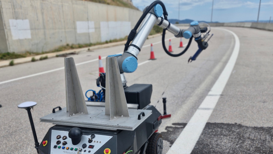 Ρομποτικό σύστημα με ΑΙ εκτελεί εργασίες στην Ολυμπία Οδό