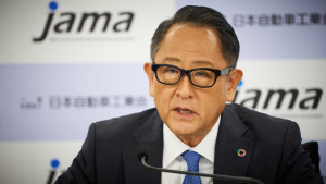 Ο πρόεδρος της Toyota Akio Toyoda.. 