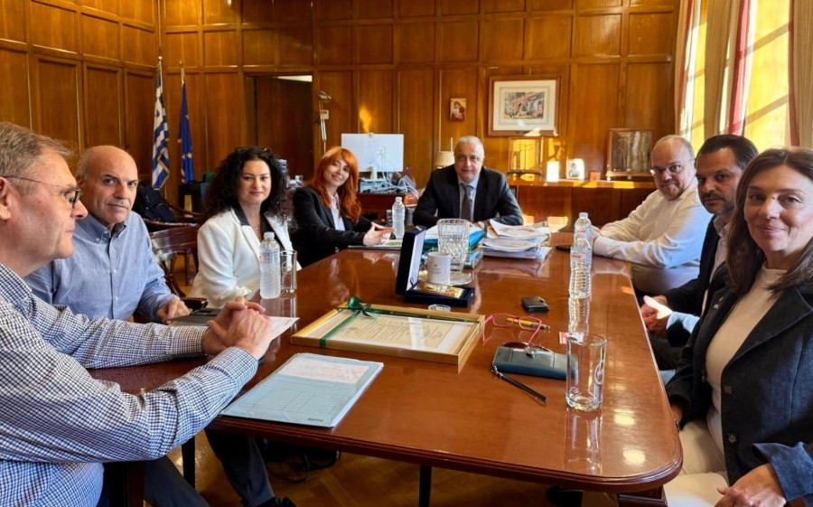 Συνάντηση Λάζαρου Τσαβδαρίδη με το Δ.Σ. της Ένωσης Κατασκευαστών Γεωργικών Μηχανημάτων Ελλάδος