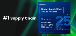 Schneider Electric: Στην 1η θέση του Gartner® Top 25 Supply Chain για τέταρτη συνεχή χρονιά