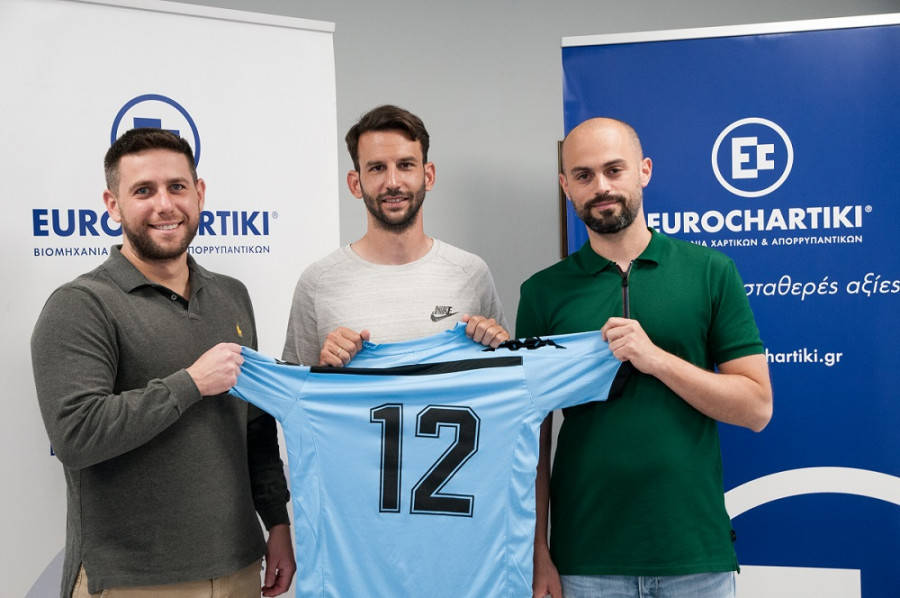 Ευρωχαρτική: Χρυσός χορηγός της ομάδας ποδοσφαίρου Ασπροπύργου