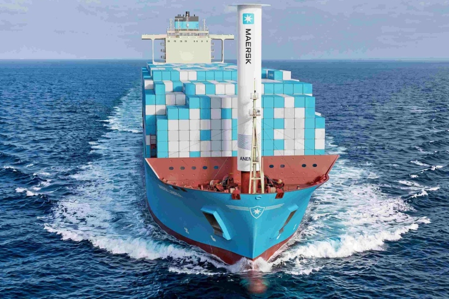 Anemoi - Maersk: Συνεργασία για την πρώτη εφαρμογή Rotor Sails σε πλοία μεταφοράς εμπορευματοκιβωτίων