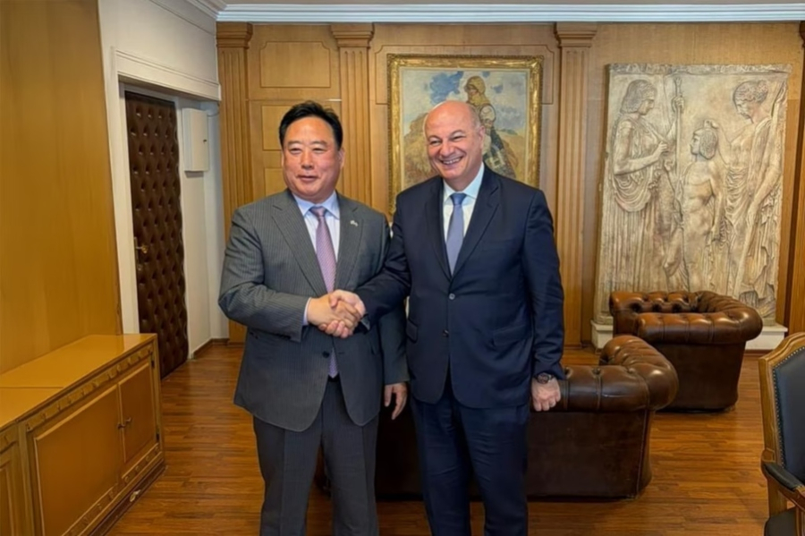 Συνάντηση του Κ. Τσιάρα με τον Πρόεδρο της Επιτροπής Γεωργίας της Εθνοσυνέλευσης της Δημοκρατίας της Κορέας, EohKiy-ku