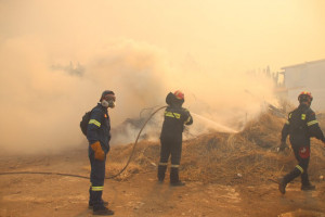 Ηράκλειο: Πυρκαγιά στην περιοχή Γάζι του Δήμου Μαλεβιζίου