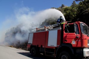 Φωτιά στην Εύβοια: Οριοθετήθηκε η φωτιά στην Κάρυστο (vid)