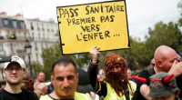 Γαλλία - Παρίσι: Πορεία κατά των εμβολιασμών και επεισόδια σε εξέλιξη