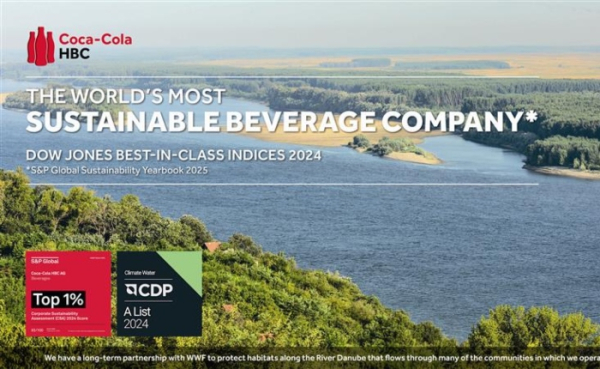 Coca-Cola HBC: Η πιο βιώσιμη εταιρεία ποτών στον κόσμο, σύμφωνα με τους δείκτες Dow Jones Best-in-Class 2024