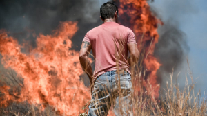 Μάχη με τις φλόγες στην Κερατέα, απειλούνται έντονα τα Βίλια - Συνεχίζονται οι εκκενώσεις