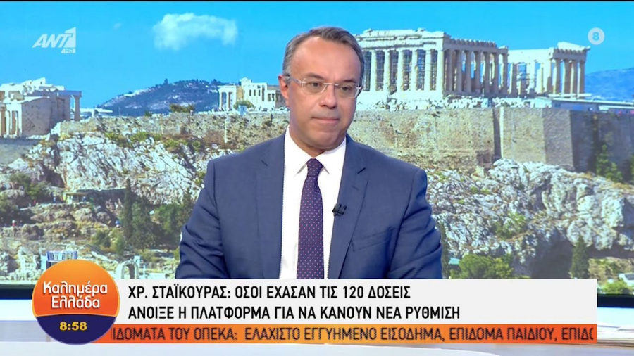 Σταϊκούρας: Ίσως και σήμερα να ανοίξει η πλατφόρμα για τις 72 δόσεις (vid)