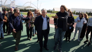 Κουτσούμπας στο ΟΑΚΑ: Να στηριχτούν αθλητές και προπονητές, αθλητισμός για όλους