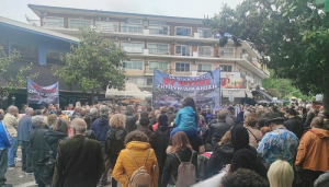 Σέρρες: Συγκέντρωση διαμαρτυρίας για τους νεκρούς στα Τέμπη