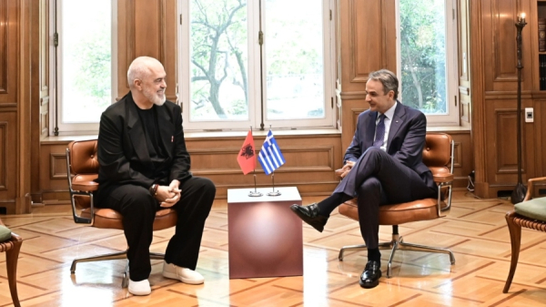 Με τον Έντι Ράμα συναντήθηκε ο πρωθυπουργός - Στο επίκεντρο οι διμερείς σχέσεις