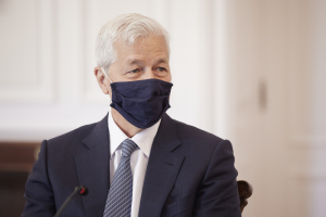 Ο επικεφαλής της JP Morgan Jamie Dimon.