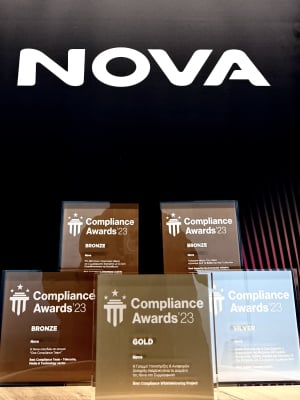 Nova: Σημαντικές διακρίσεις στα Compliance Awards 2023