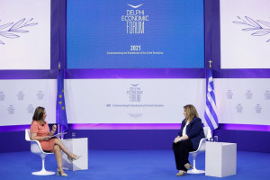 Οικονομικό Φόρουμ Δελφών - Συρεγγέλα: Άρρηκτα συνδεδεμένη η δημογραφική πολιτική με απασχόληση και ισότητα των φύλων