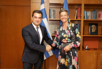 Συνάντηση Σκρέκα - Βεστάγκερ: Στο επίκεντρο οι πρωτοβουλίες της κυβέρνησης για την πράσινη μετάβαση