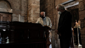 Βασιλικός και Γαβράς αποχαιρετούν τον Μίκη Θεοδωράκη