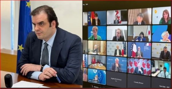 Πρώτη παρουσία Πιερρακάκη στη G7 ως προέδρου του Eurogroup