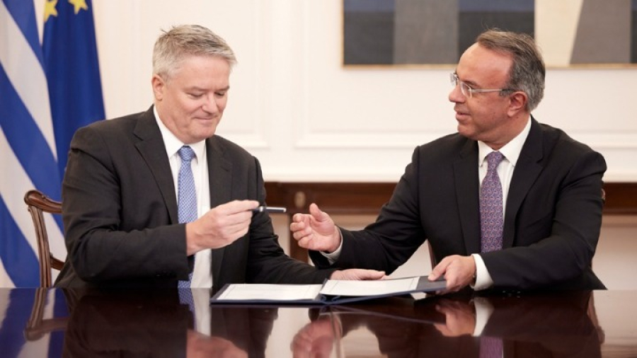 Συνάντηση Σταϊκούρα με γγ ΟΟΣΑ Ματίας Κόρμαν - Τι συζήτησαν