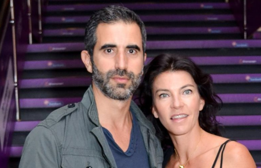 Ο Μίλτος Καμπουρίδης με τη σύζυγό του Μαρίνα Βερνίκου.