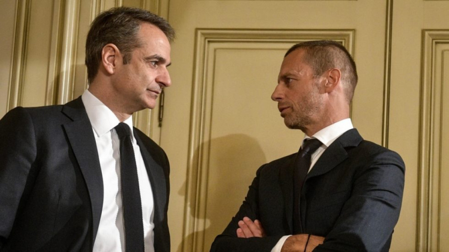 Συνάντηση Μητσοτάκη με τον πρόεδρο της UEFA την Τετάρτη στο Μαξίμου