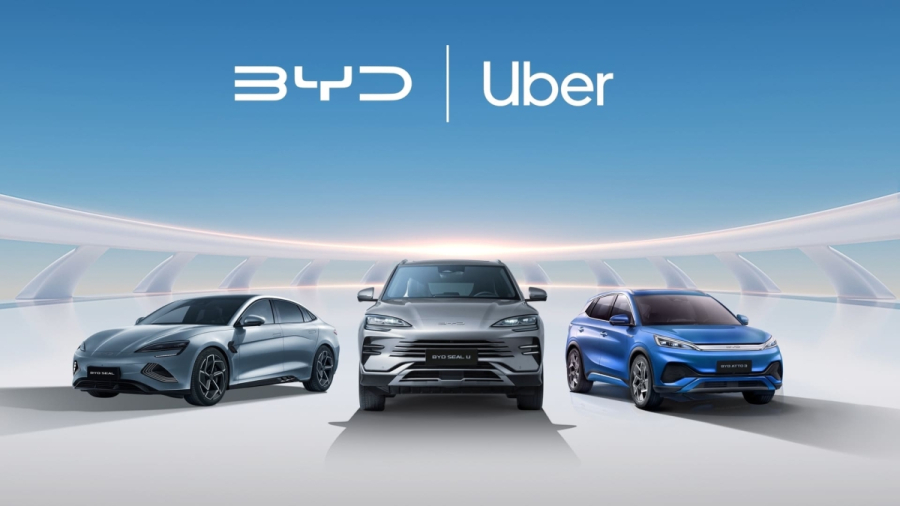 BYD: Στρατηγική συνεργασία με την Uber με 100.000 νέα ηλεκτρικά οχήματα