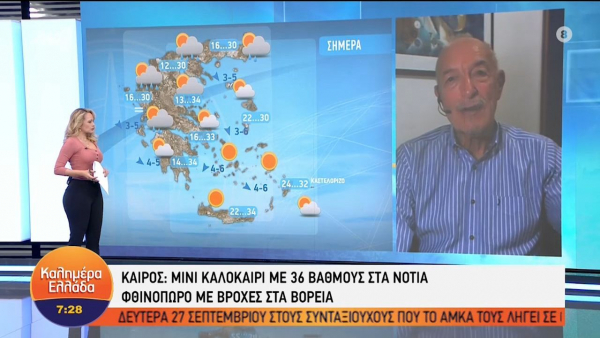 Καιρός - Αρνιακός: Σημαντική πτώση της θερμοκρασίας τα επόμενα 24ωρα (vid)