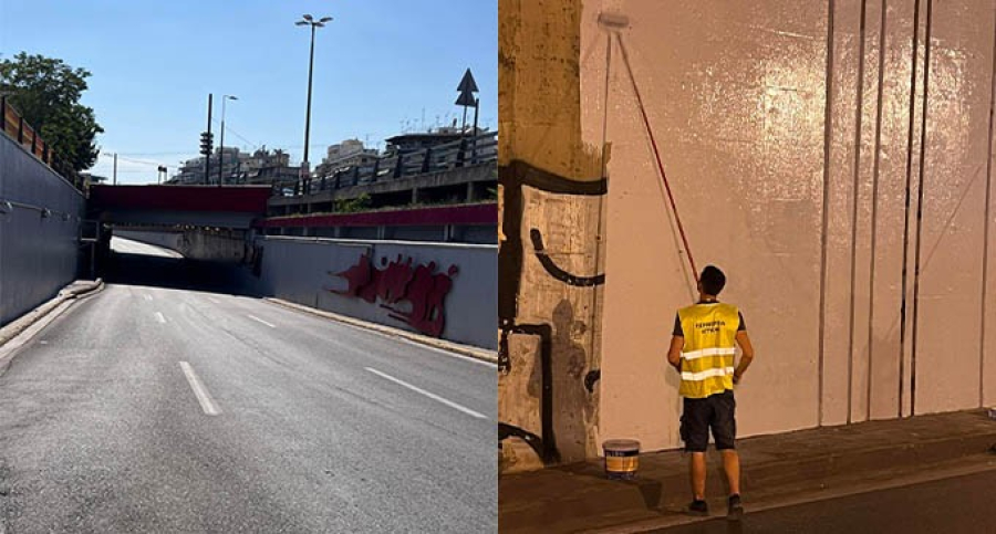 Ολοκληρώθηκε η αναβάθμιση της υπόγειας διάβασης οχημάτων στη Λ. Καλλιρρόης