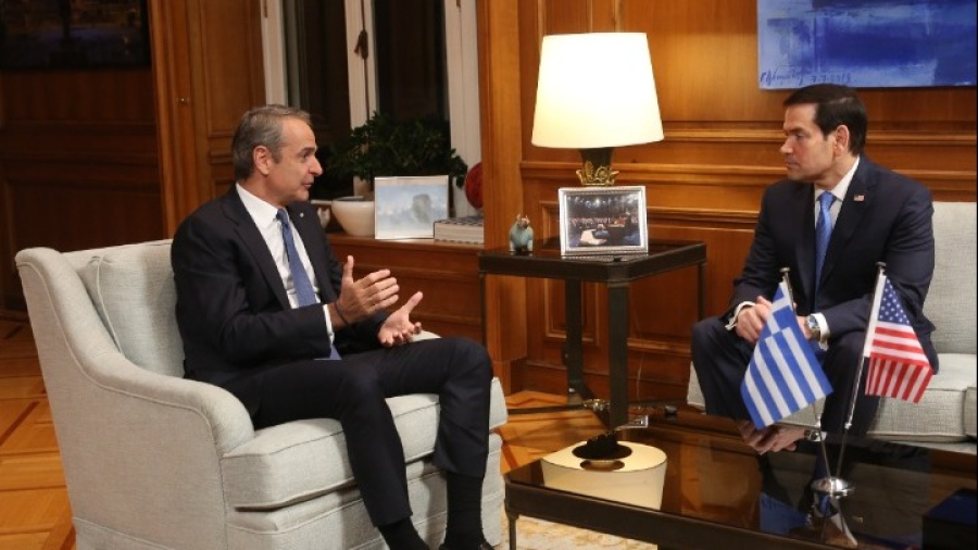 Μητσοτάκης – Ρούμπιο στο Μαξίμου: «Ιστορικά υψηλό επίπεδο» στις σχέσεις Ελλάδας–ΗΠΑ