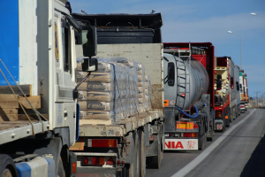 Αύξηση κατά 10,1% του βάρους των εμπορευμάτων που διακινήθηκαν με φορτηγά το 2022