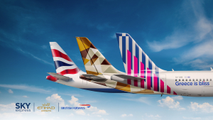 Στρατηγική συνεργασία μεταξύ της SKY express και των British Airways και Etihad Airways