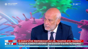 Τσακρής σε ΣΚΑΪ: Μπήκαμε στο 5ο κύμα της πανδημίας (vid)
