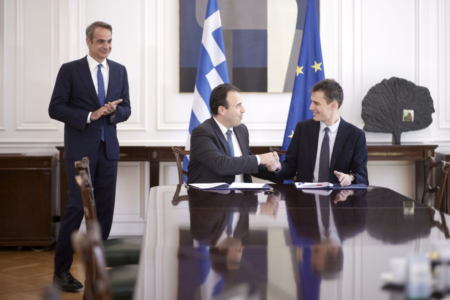 Συνάντηση Μητσοτάκη με τον CEO της Mistral AI Arthur Mensch