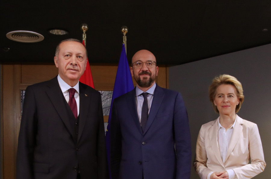 Τουρκία: Συνάντηση Ερντογάν - Φον ντερ Λάιεν - Σαρλ Μισέλ