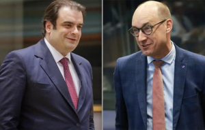 Πιερρακάκης- Βαν Πέτεγκεμ για την προεδρία του Eurogroup: Στις 5 το απόγευμα αναμένεται το αποτέλεσμα