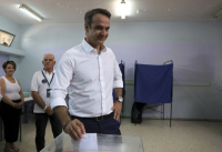 Εκλογές 25ης Ιουνίου: Στην Κηφισιά ψήφισε ο Κ. Μητσοτάκης - "Τον λόγο έχουν οι πολίτες" (vid)