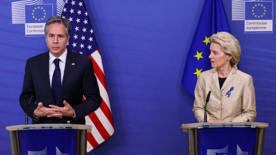 Μπλίνκεν - Φον ντερ Λάιεν: Έτοιμοι για λήψη νέων μέτρων εάν «ο Πούτιν δεν σταματήσει»