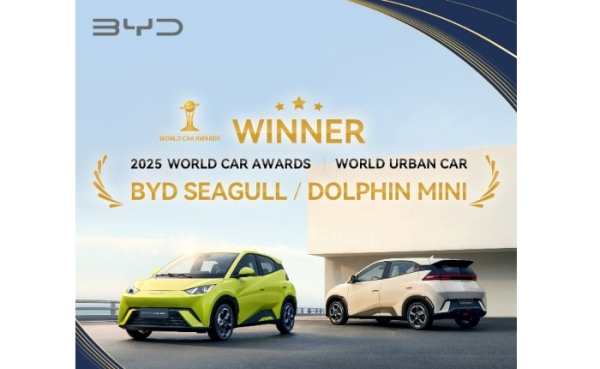 Η BYD κατακτά τον τίτλο «Παγκόσμιο Αστικό Αυτοκίνητο» στα Παγκόσμια Βραβεία Αυτοκινήτου 2025