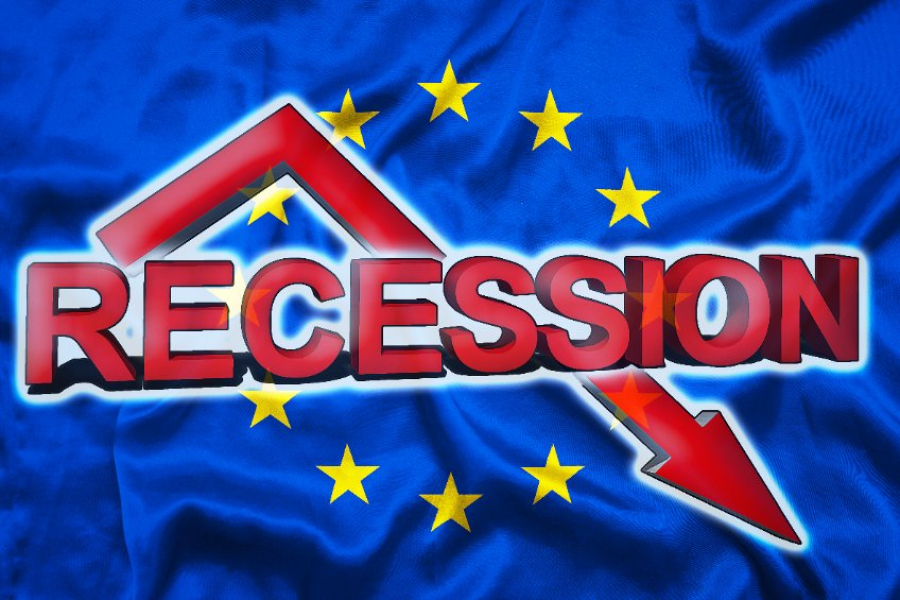 Η ύφεση στην ευρωζώνη φαίνεται πλέον σχεδόν αναπόφευκτη (Bloomberg)