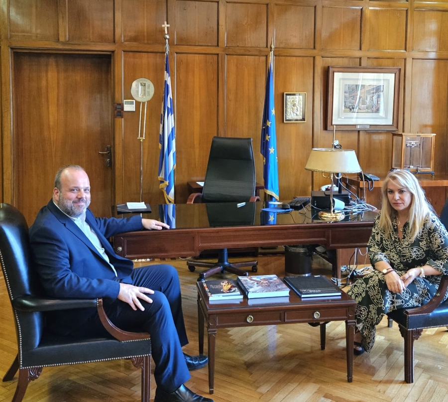 Συνάντηση της Υφυπουργού Ανάπτυξης με τον Διοικητή της Δ.ΥΠ.Α