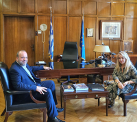 Συνάντηση της Υφυπουργού Ανάπτυξης με τον Διοικητή της Δ.ΥΠ.Α