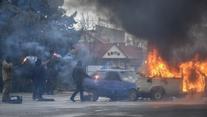 Εισβολή στην Ουκρανία: Ισχυρή έκρηξη κοντά σε σιδηροδρομικό σταθμό του Κιέβου