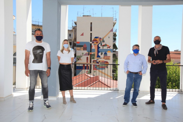 Νέα δημόσια τοιχογραφία με τίτλο «Σύνθεσις -‘21» αφιερωμένη στον Αγήνορα Αστεριάδη