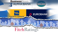 Fitch: Αναβαθμίζει Eurobank και Εθνική Τράπεζα – Θετικές προοπτικές για την Πειραιώς