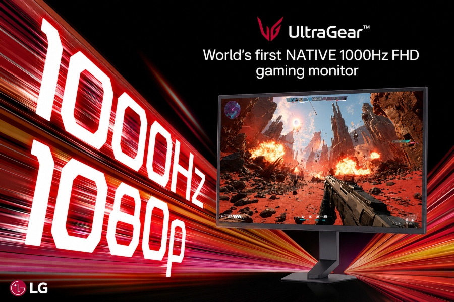 Η LG Electronics παρουσιάζει την πρώτη στον κόσμο οθόνη gaming Full HD με εγγενή ανανέωση 1000 Hz