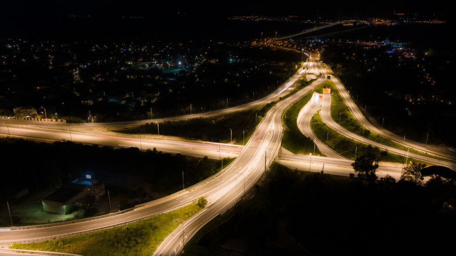 Ολυμπία Οδός: Έξυπνο σύστημα Προσαρμοστικού Φωτισμού στον αυτοκινητόδρομο Ελευσίνα- Κόρινθος – Πάτρα