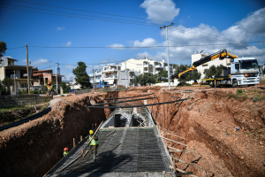 Αντιπλημμυρική θωράκιση της Αττικής: 30 έργα ύψους 250 εκατ. ευρώ σε εξέλιξη